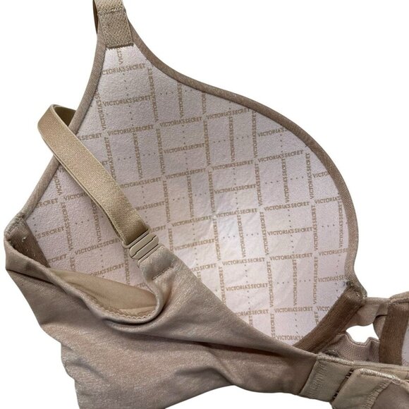 Victoria's Secret Padded Perfect Coverage Bra Size 32DD Heathered Beige/Nude - Picture 3 of 5